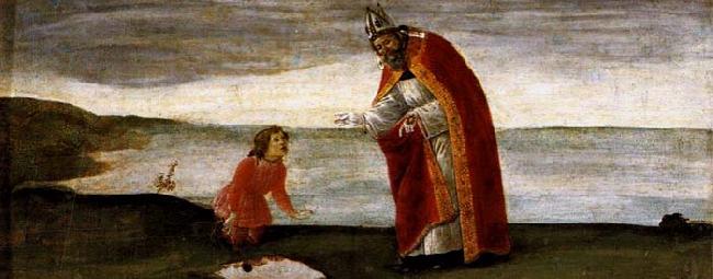 BOTTICELLI, Sandro Vision of St Augustine oil painting image